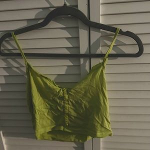 Pacsun- lime crop tanktop